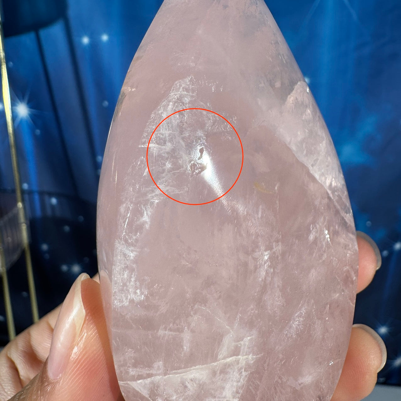 Rose Quartz Flame – 0.210 kg