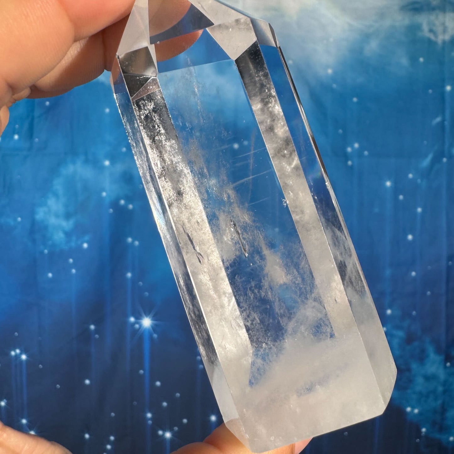 Blue Needle Quartz Point – 0.159 kg