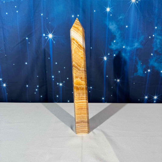 Orange Calcite Tower – 1.060 kg