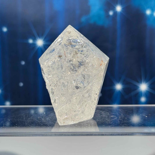 Clear quartz top polish - 2 1/4" × 2" × 2 1/2" - 7.3 oz