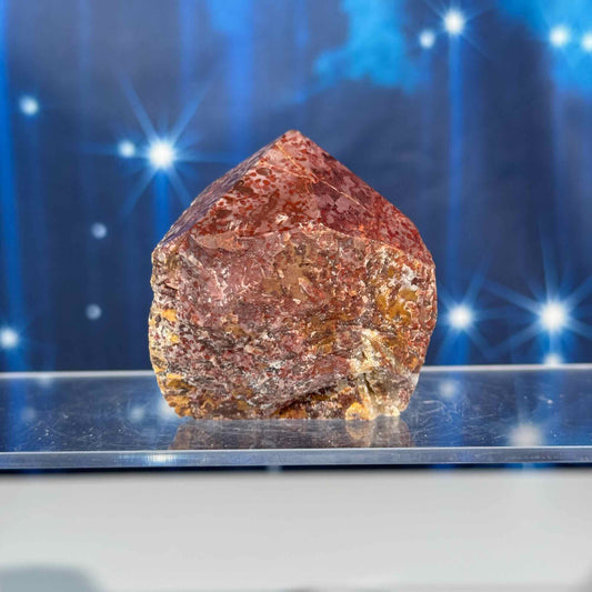 Brecciated red jasper top polish - 2 1/8" × 2" × 2 1/8" - 6 oz