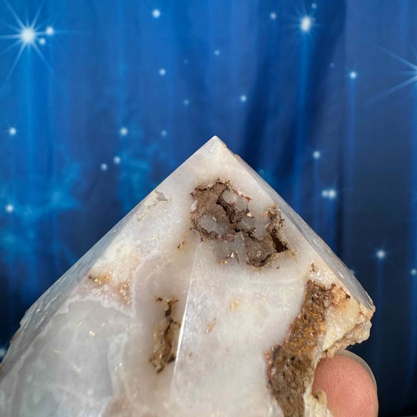 Pink amethyst top polish - 2 3/4" × 1 7/8" × 2" - 5.8 oz