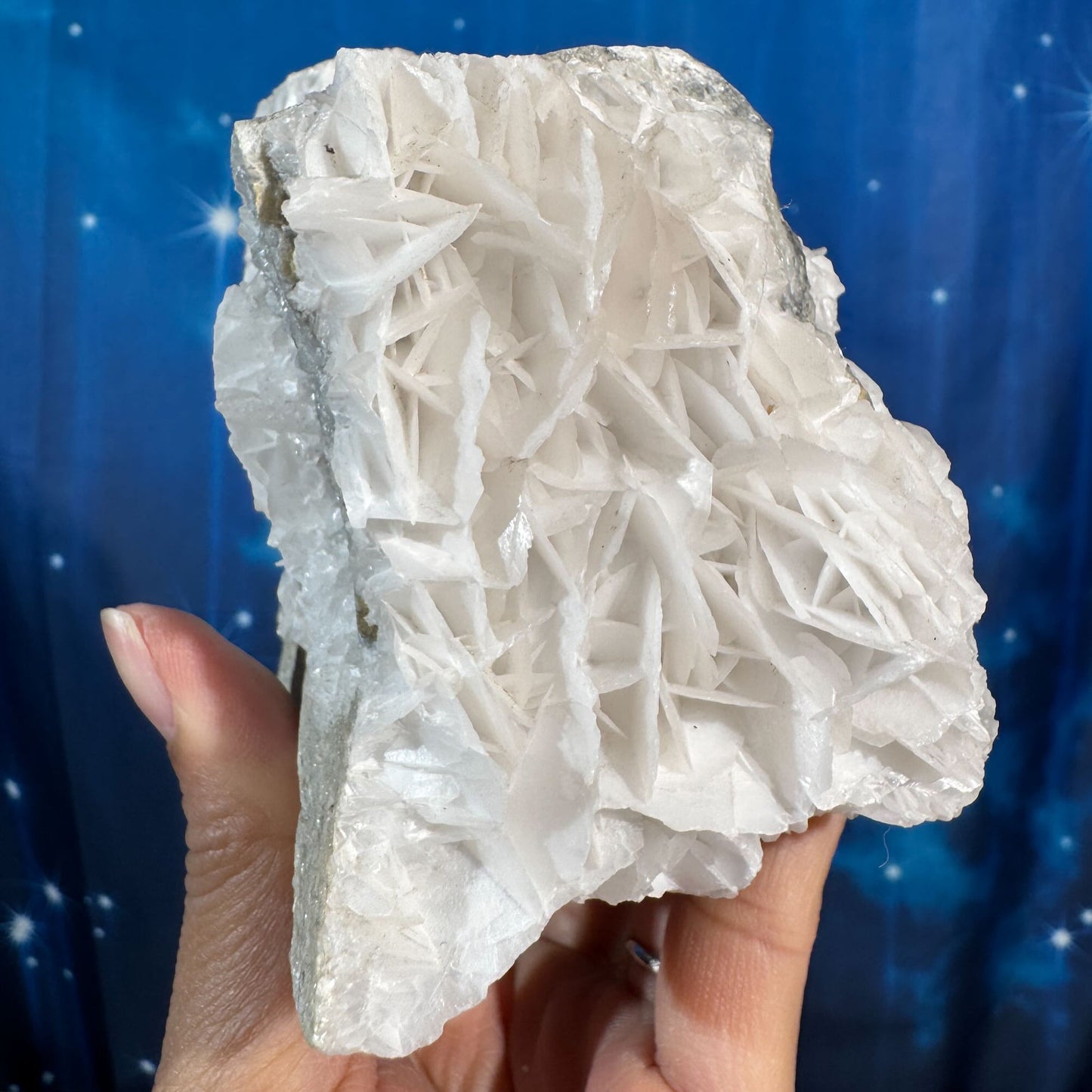 White Rose Calcite Specimen – 1.006 kg
