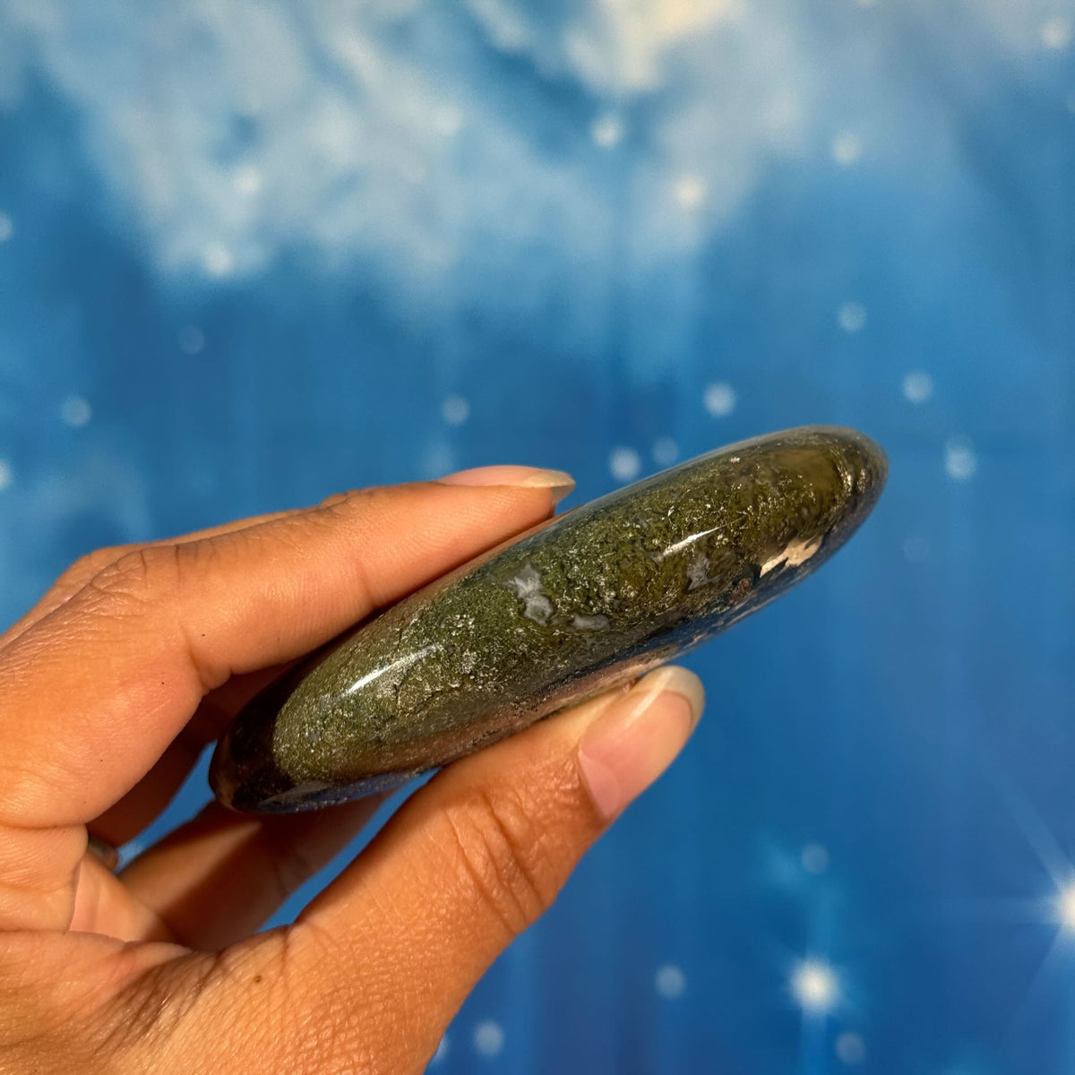 Moss Agate Bear – 0.162 kg