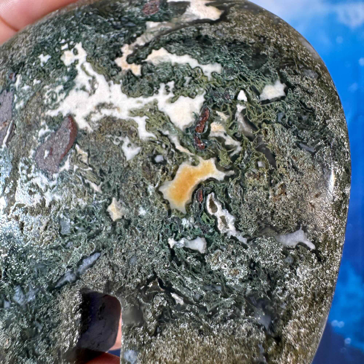 Moss Agate Bear – 0.162 kg