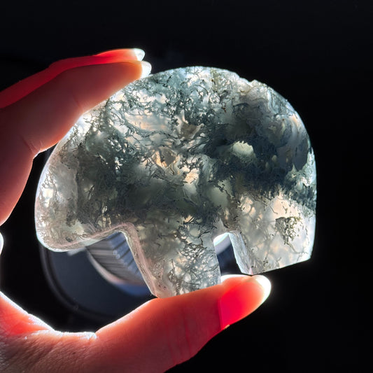 Moss Agate Bear – 0.147 kg