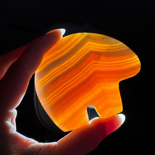 Orange Calcite Bear – 0.147 kg