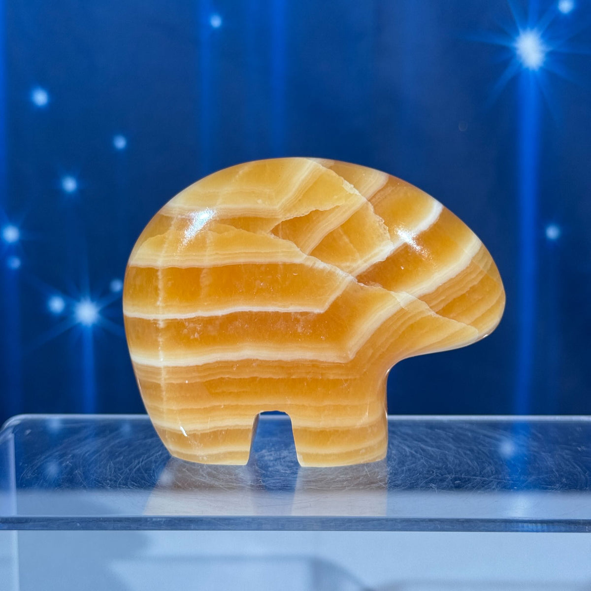 Orange Calcite Bear – 0.181 kg
