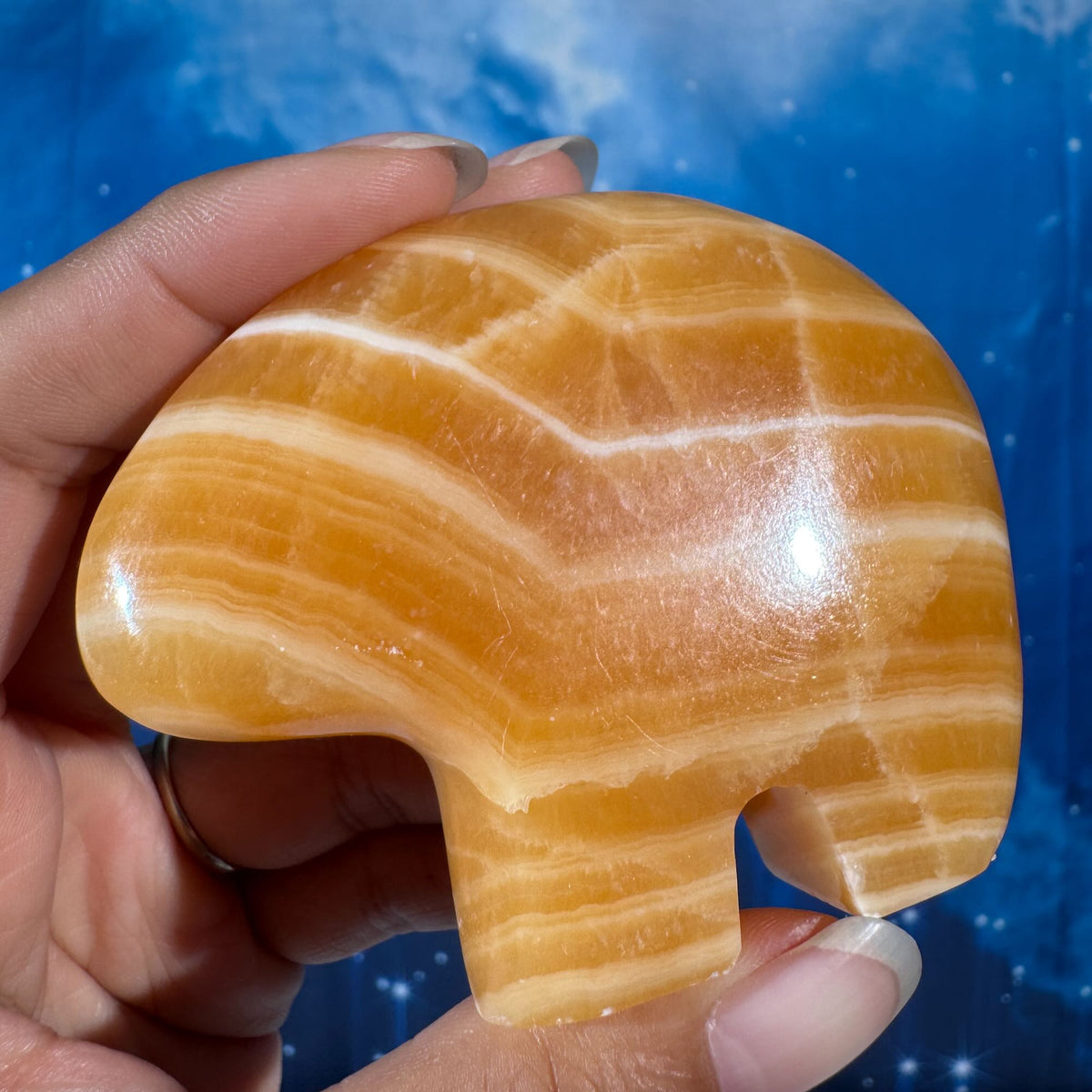 Orange Calcite Bear – 0.181 kg