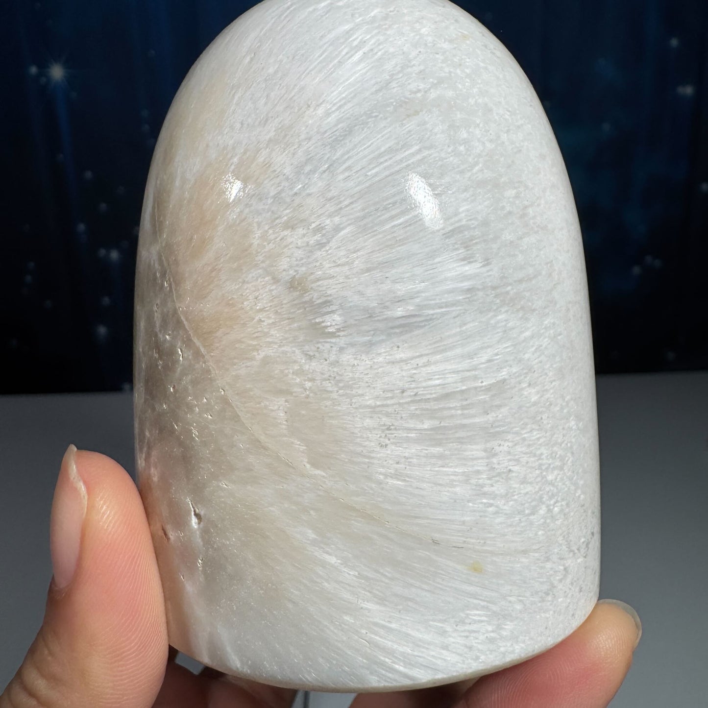 Flashy Scolecite gumdrop