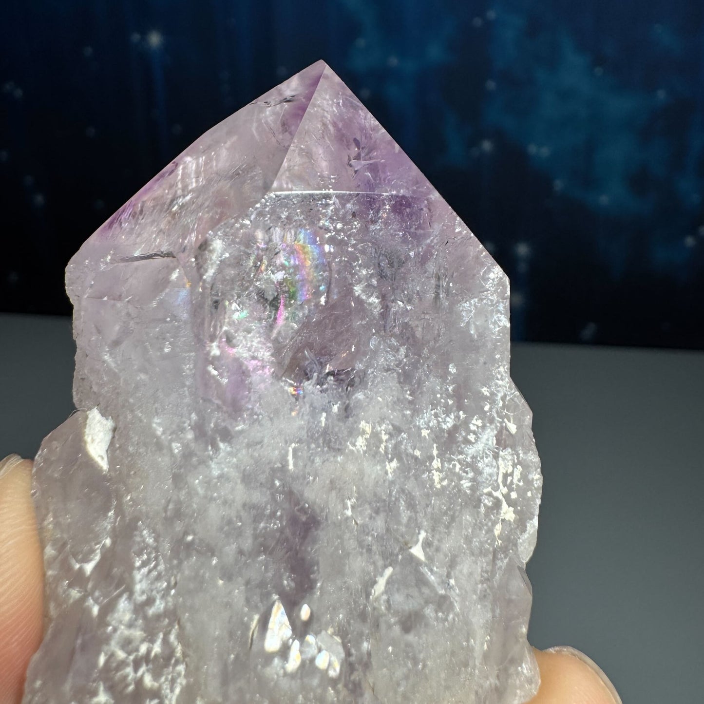 Amethyst top polished point