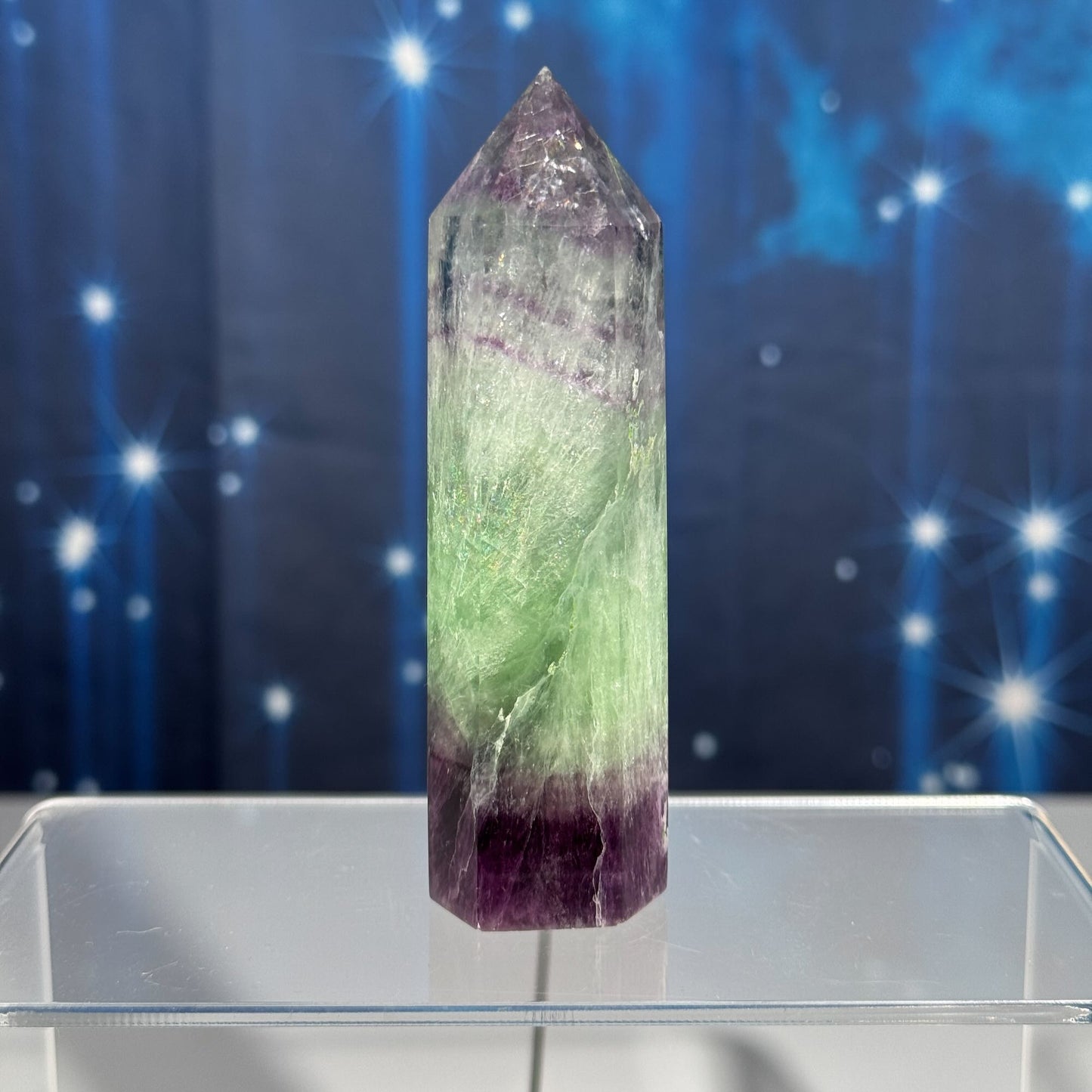 Watermelon Fluorite point