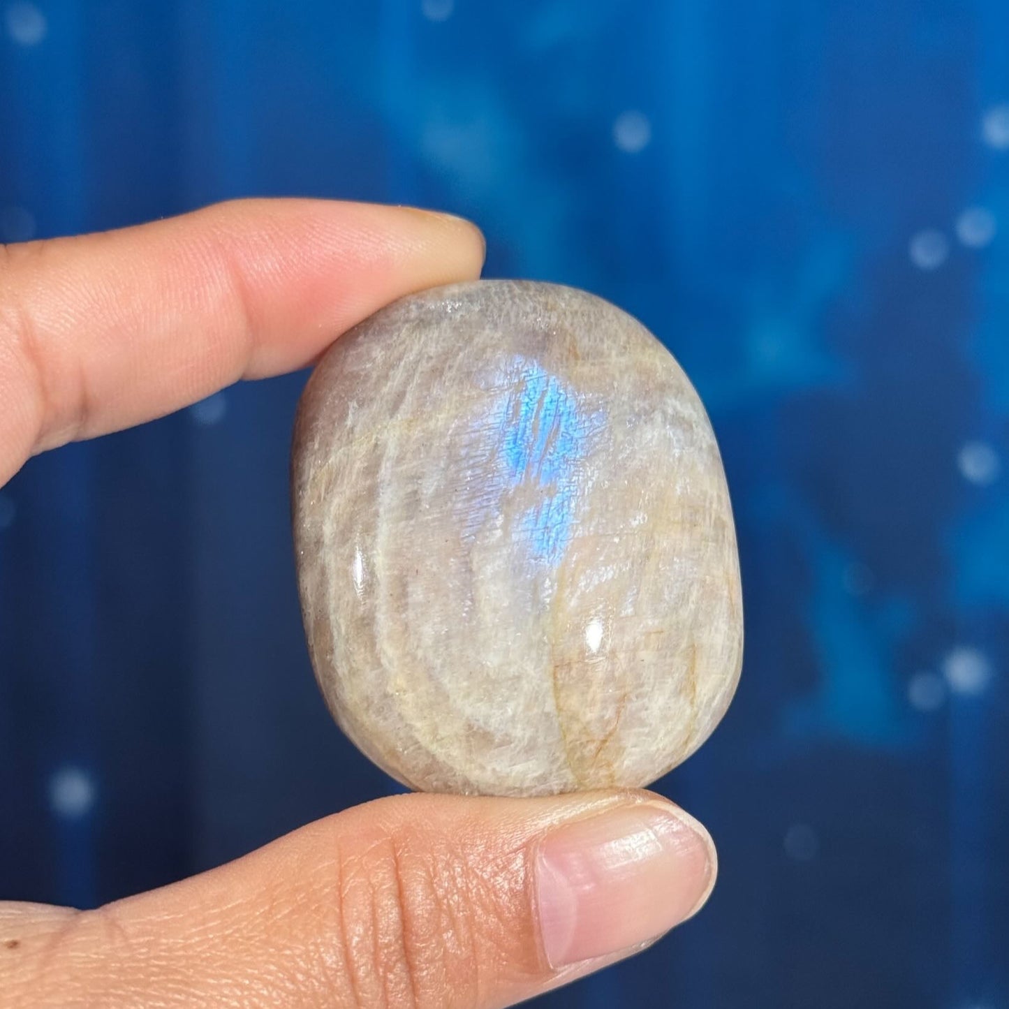 Belomorite palm stone | Russian Moonstone