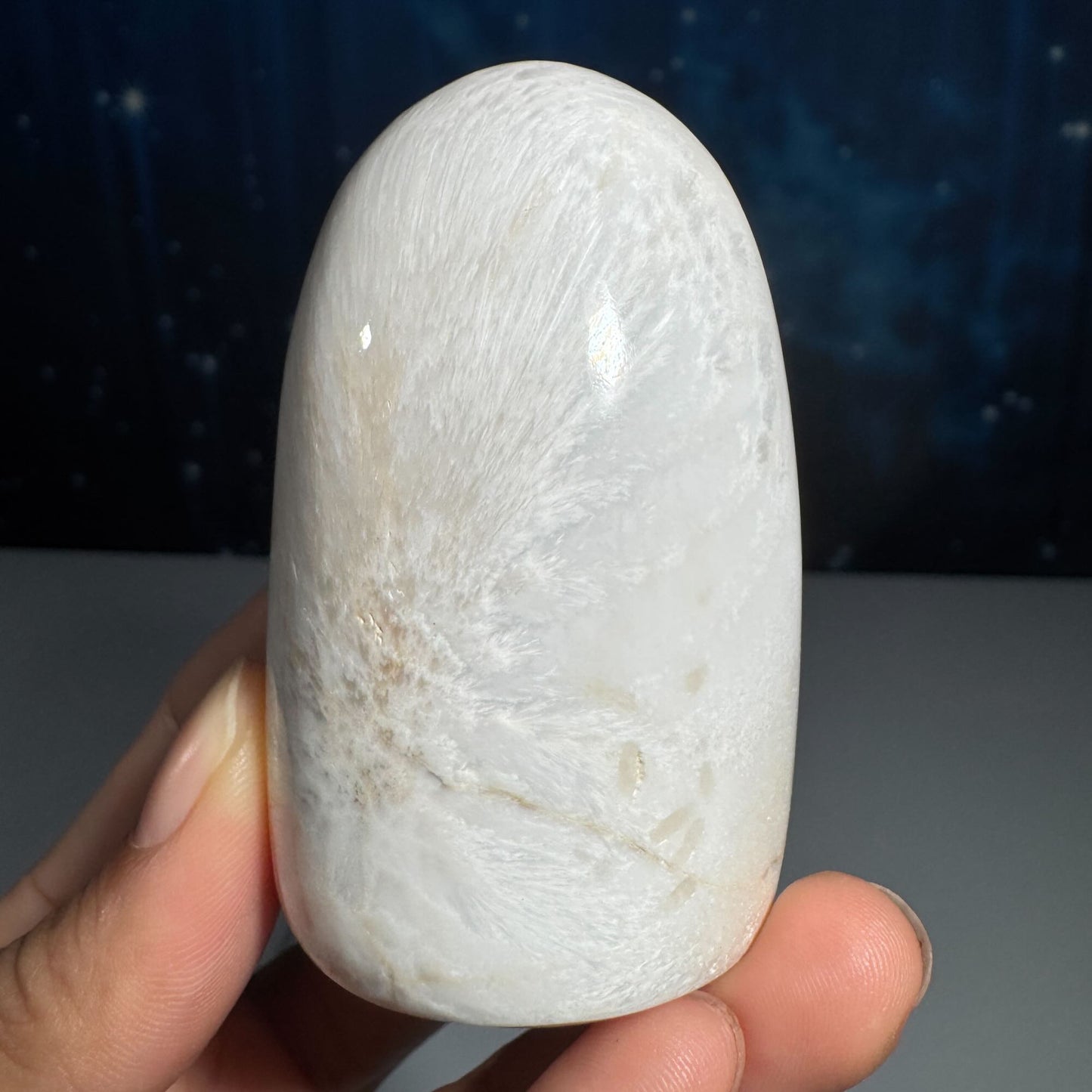 Flashy Scolecite gumdrop