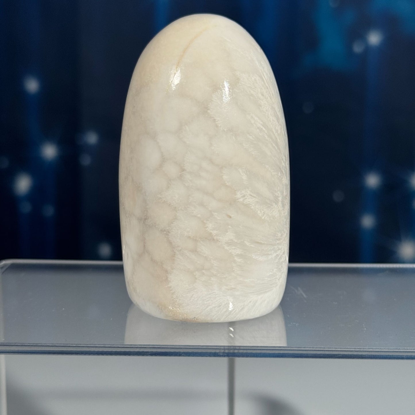 Flashy Scolecite gumdrop