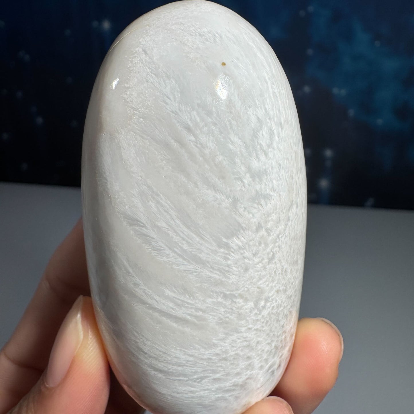 Flashy Scolecite gumdrop