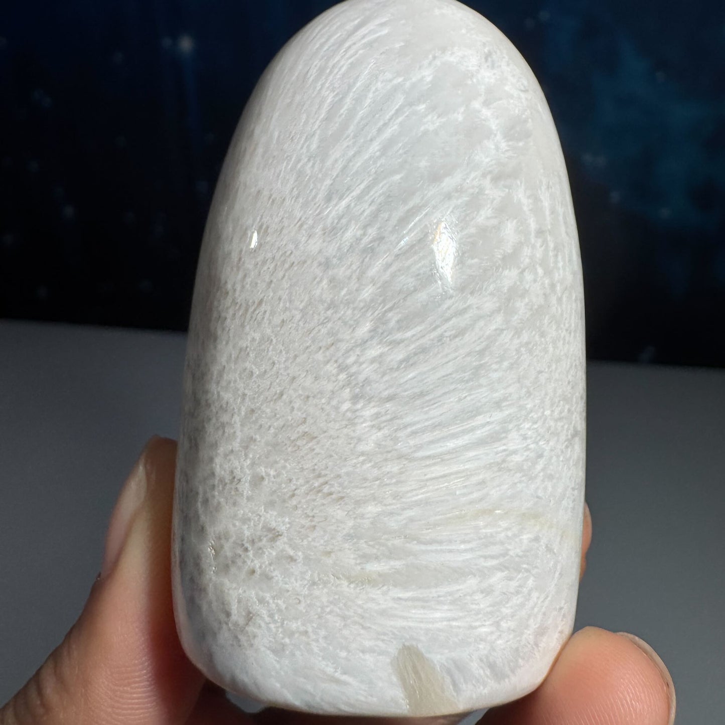 Flashy Scolecite gumdrop