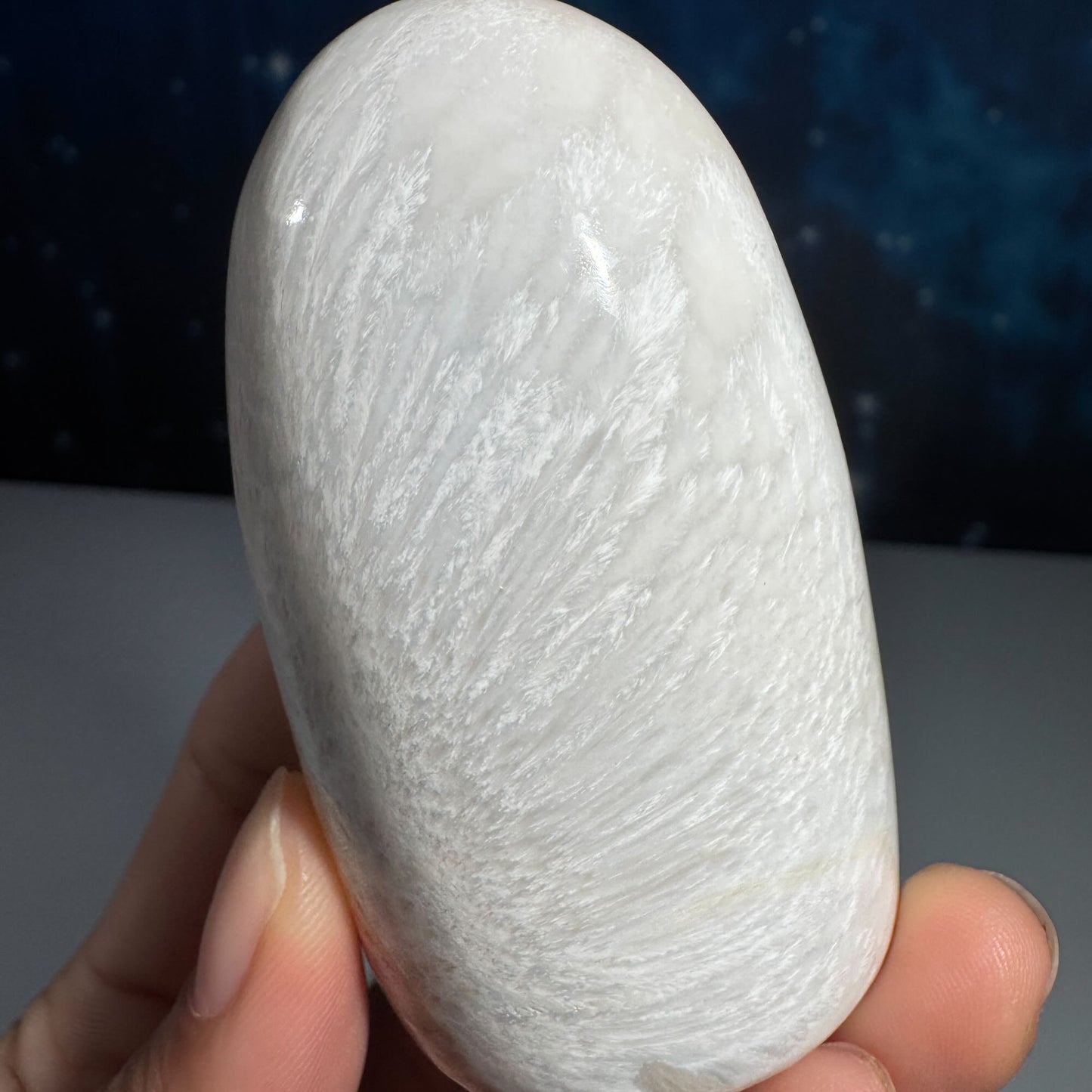 Flashy Scolecite gumdrop