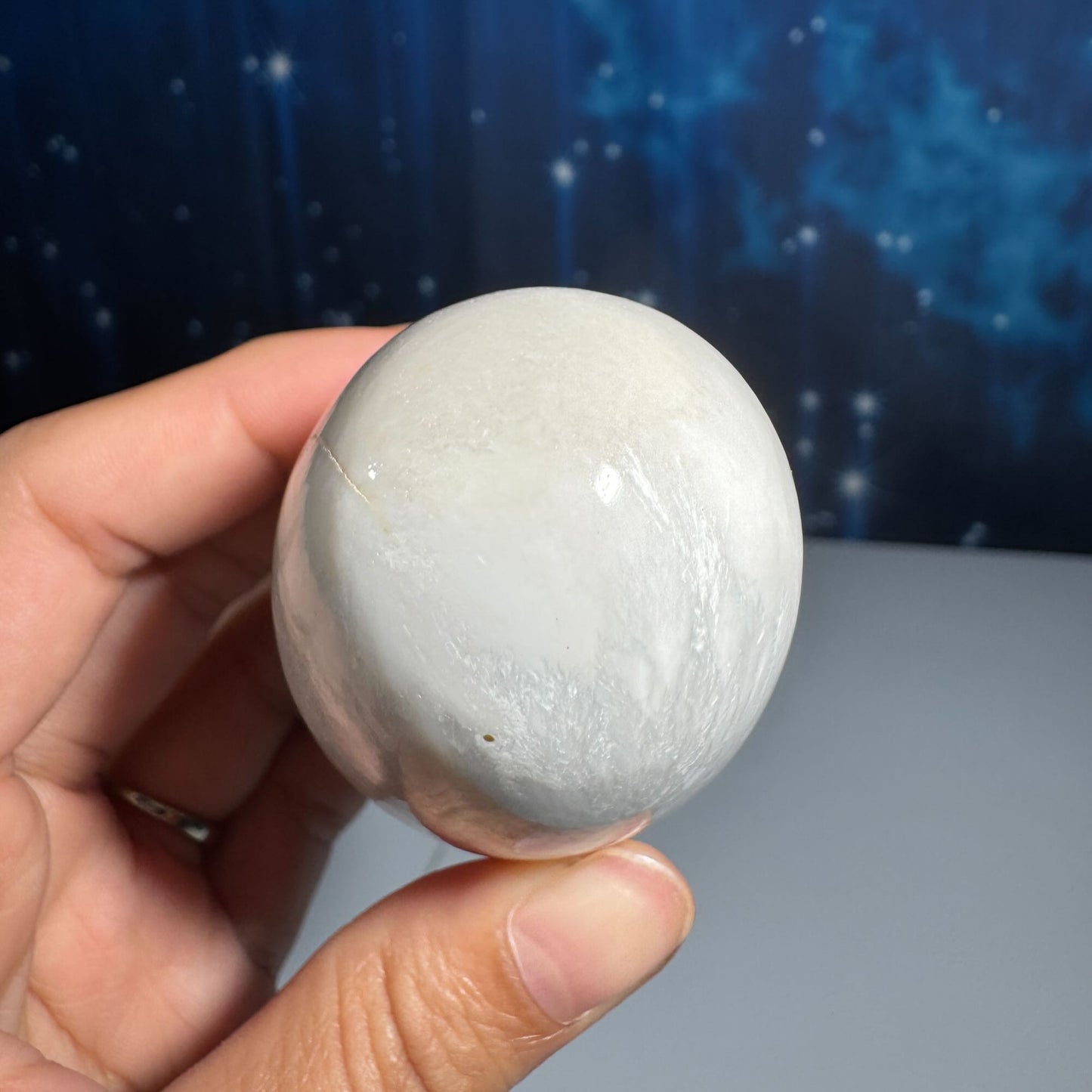 Flashy Scolecite gumdrop