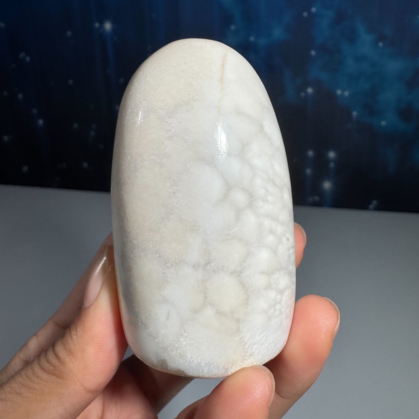 Flashy Scolecite gumdrop
