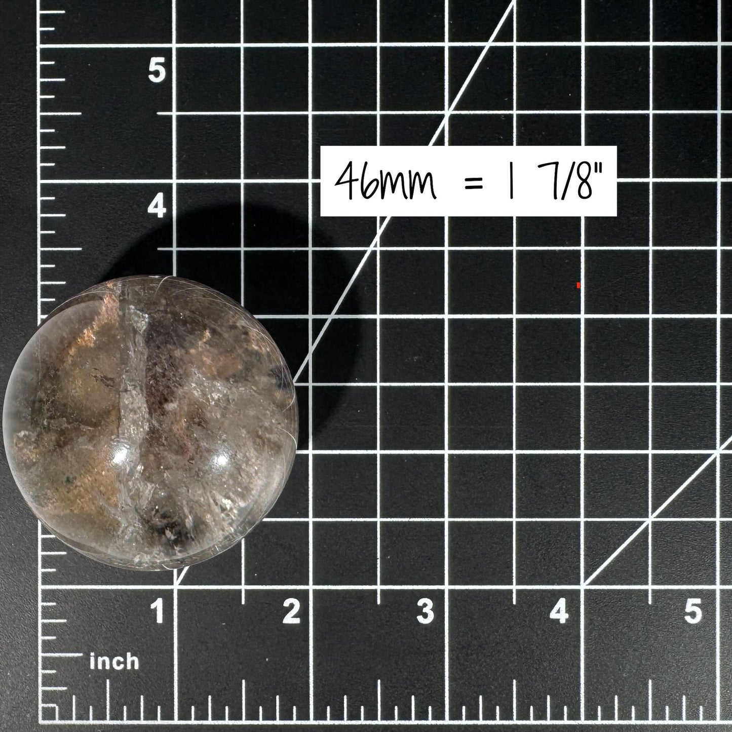 Lodolite sphere–small | Garden Quartz | lots of rainbows