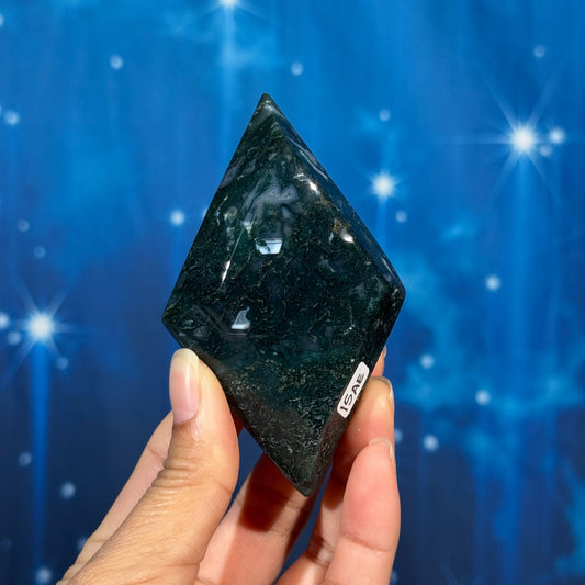 Moss Agate Rhombus – 0.147 kg