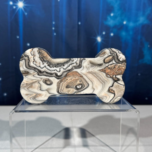 Zebra Calcite Bone – 0.411 kg