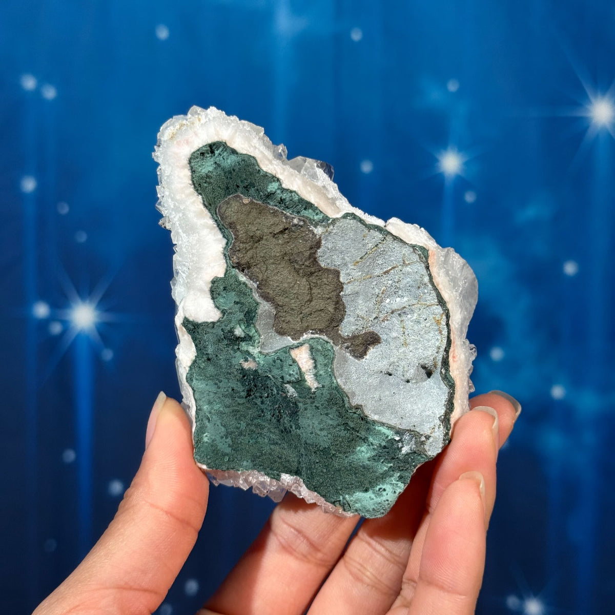 Apophyllite on Matrix – 0.190 kg