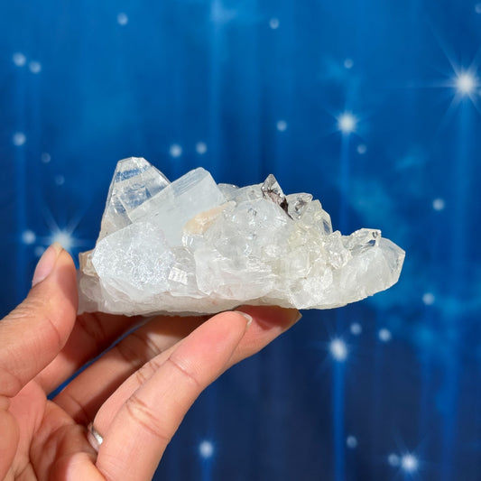 Apophyllite with Calcite, Stilbite and Heulandite – 0.255 kg