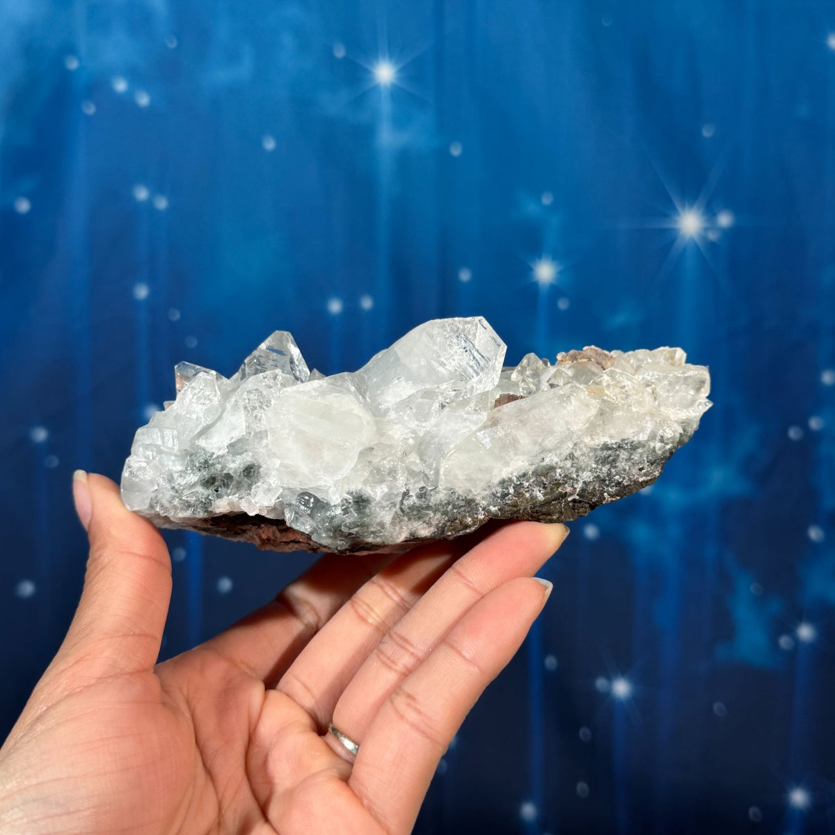 Apophyllite with Stilbite & Heulandite on Matrix – 0.462 kg