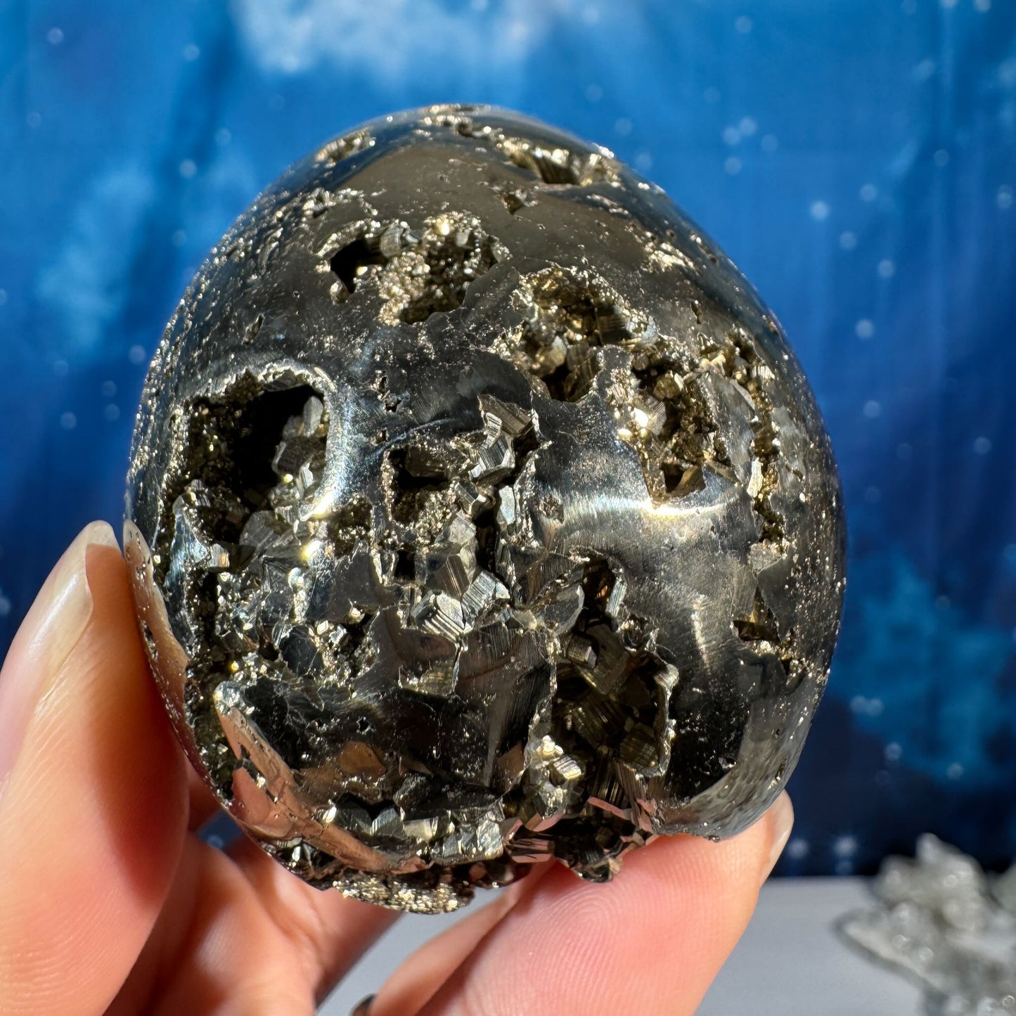Pyrite Egg – 0.346 kg