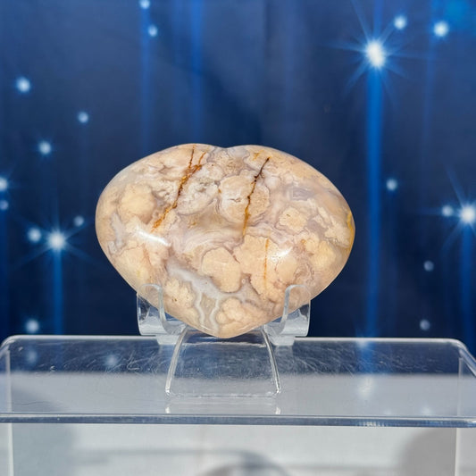 Flower Agate Heart – 0.150 kg