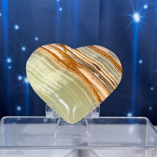 Banded Calcite Heart – 0.193 kg
