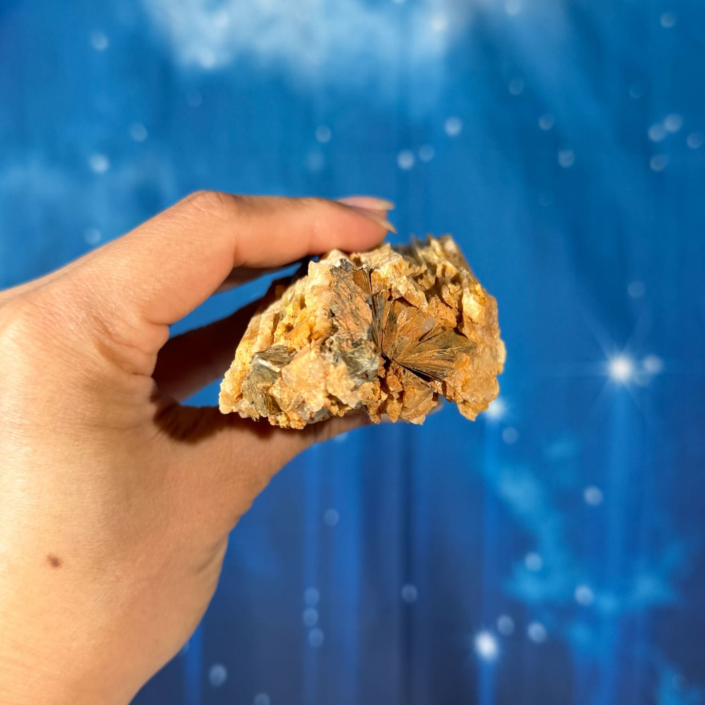 Yellow Tourmaline Specimen with Mica – 0.354 kg