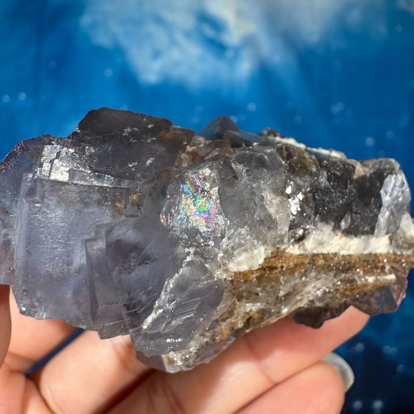 Blue Fluorite Specimen – 0.170 kg