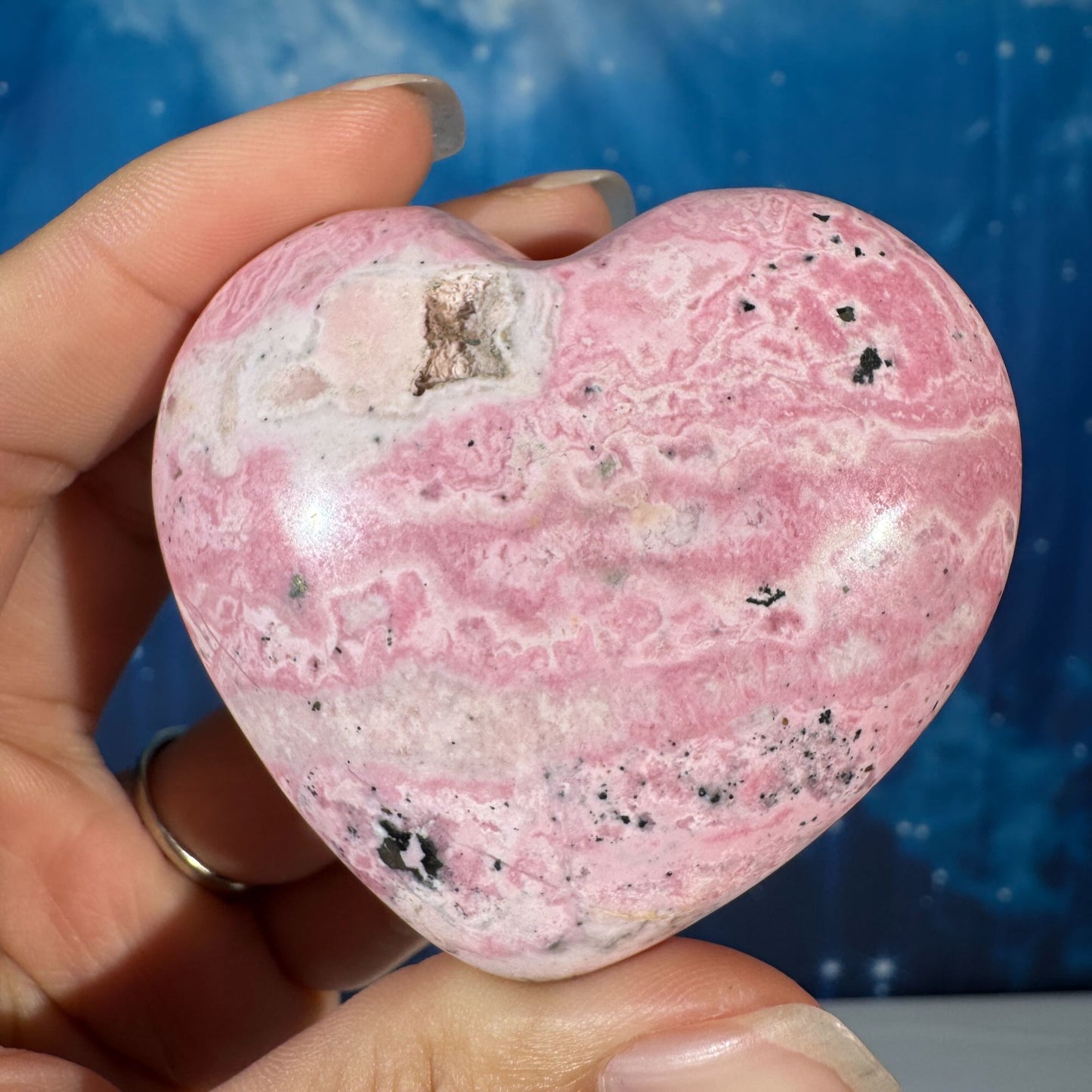 Rhodonite with Pyrite Heart – 0.153 kg