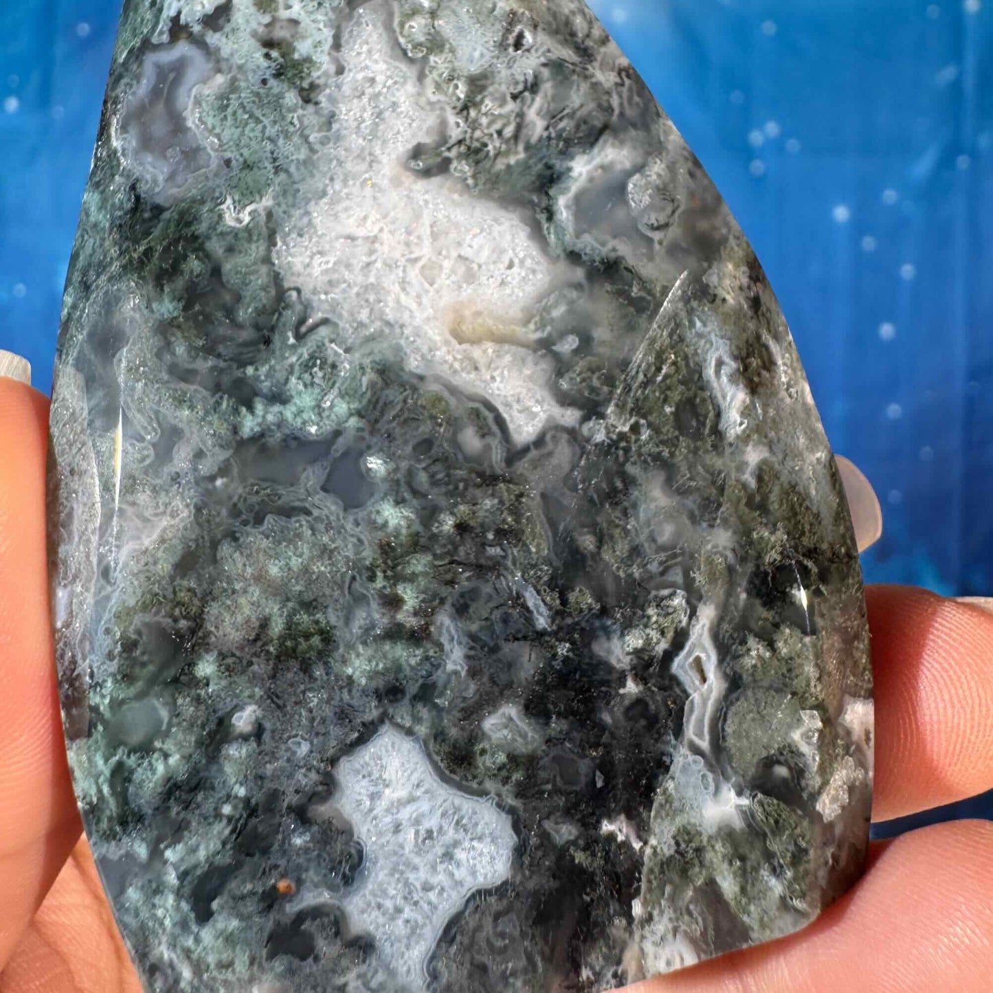 Moss Agate Free Form – 0.184 kg