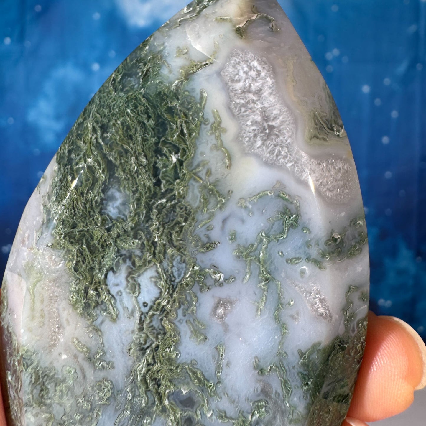 Moss Agate Free Form – 0.167 kg