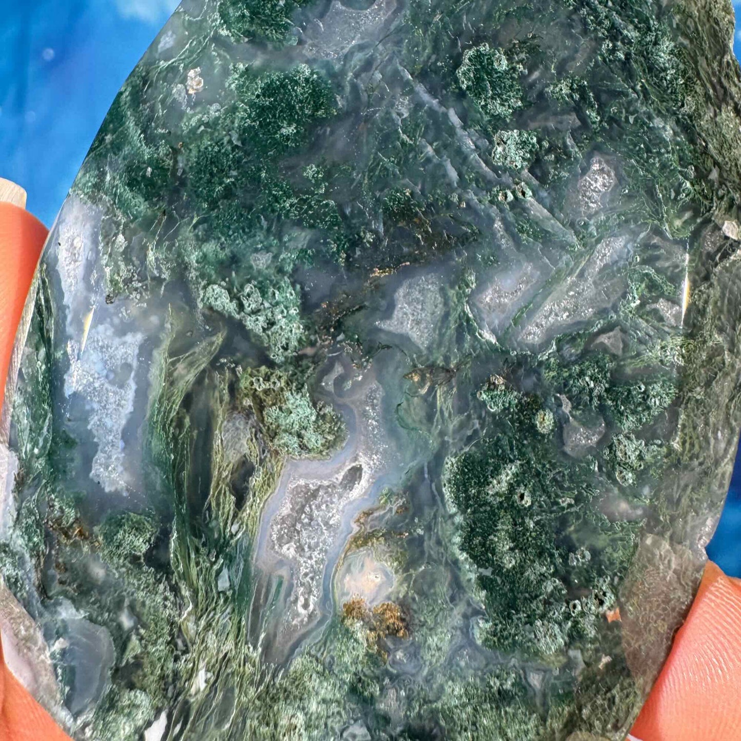 Moss Agate Free Form – 0.207 kg