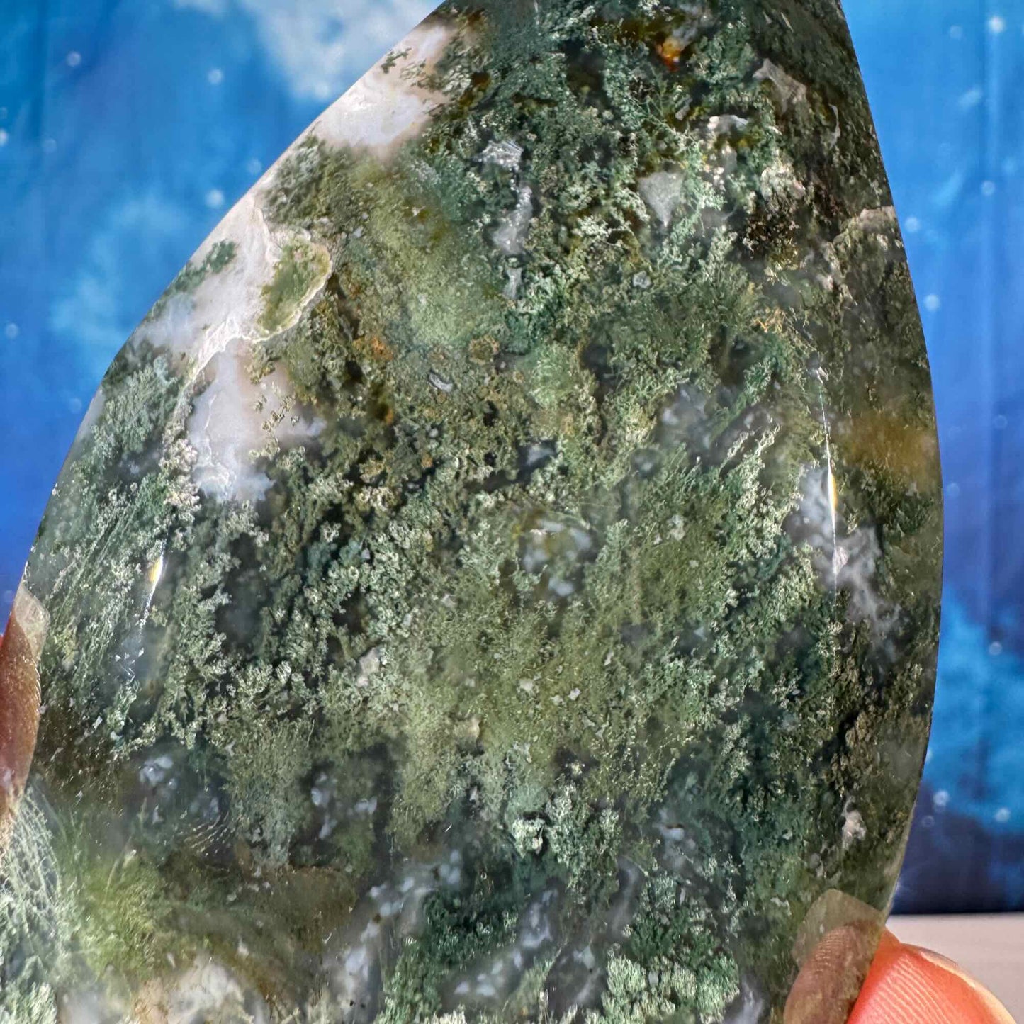 Moss Agate Free Form – 0.224 kg