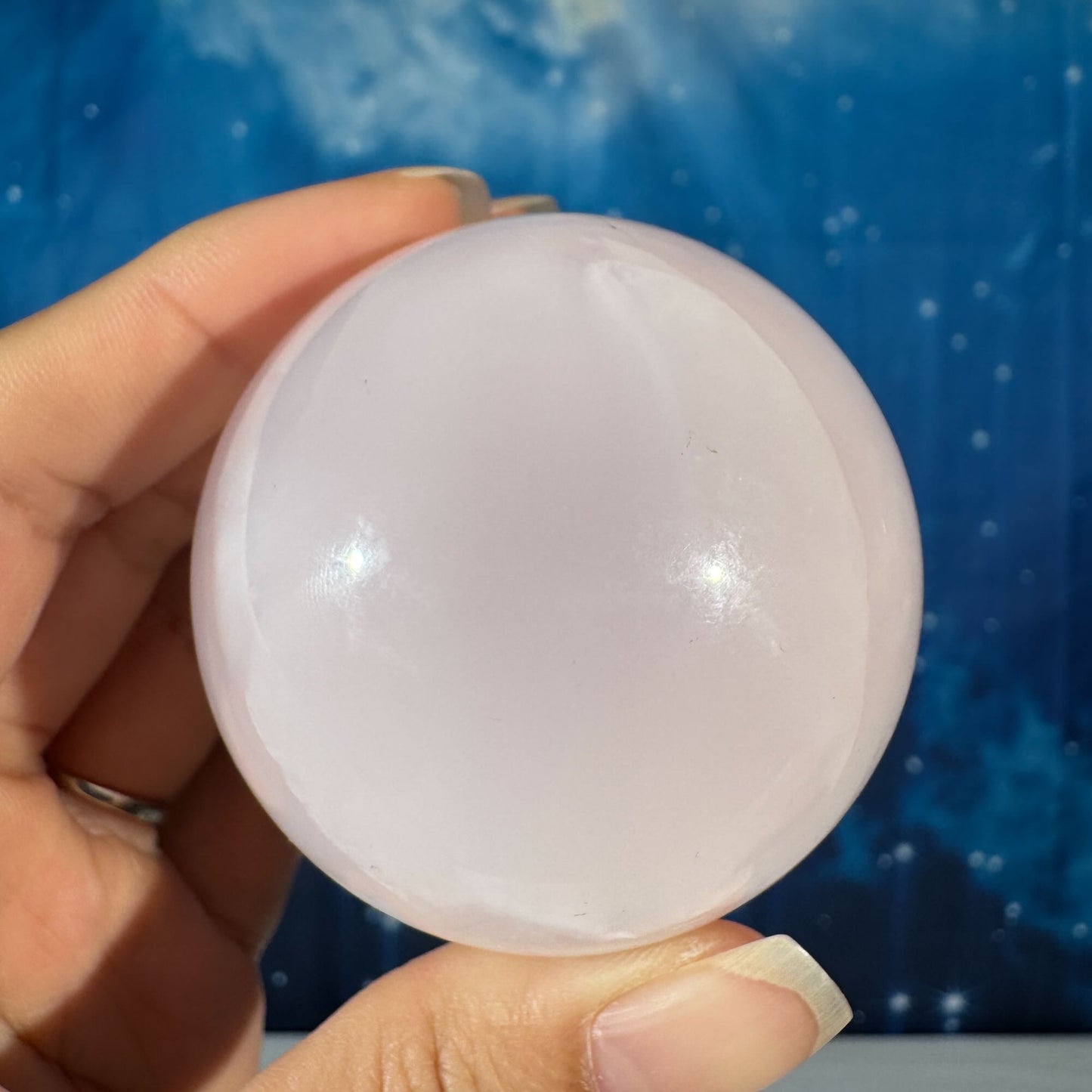 Pink Mangano Calcite Sphere – 0.272 kg