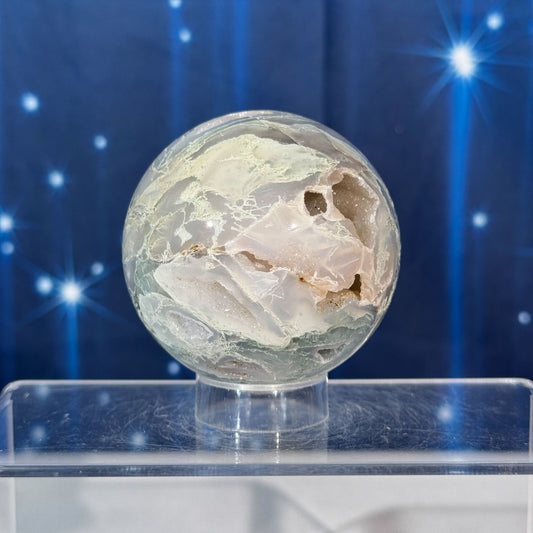 Moss Agate Sphere – 0.371 kg