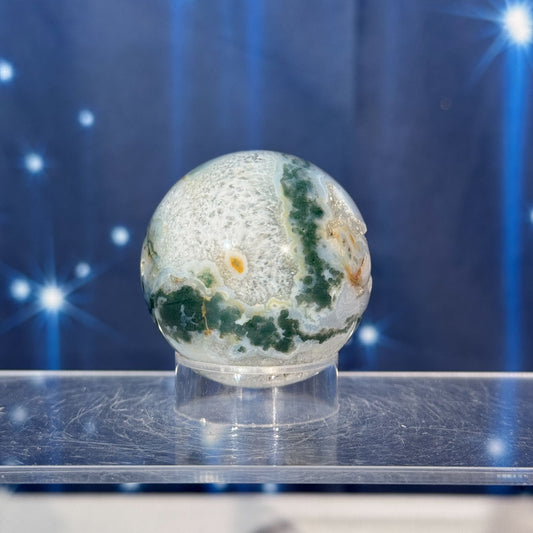 Moss Agate Sphere – 0.130 kg