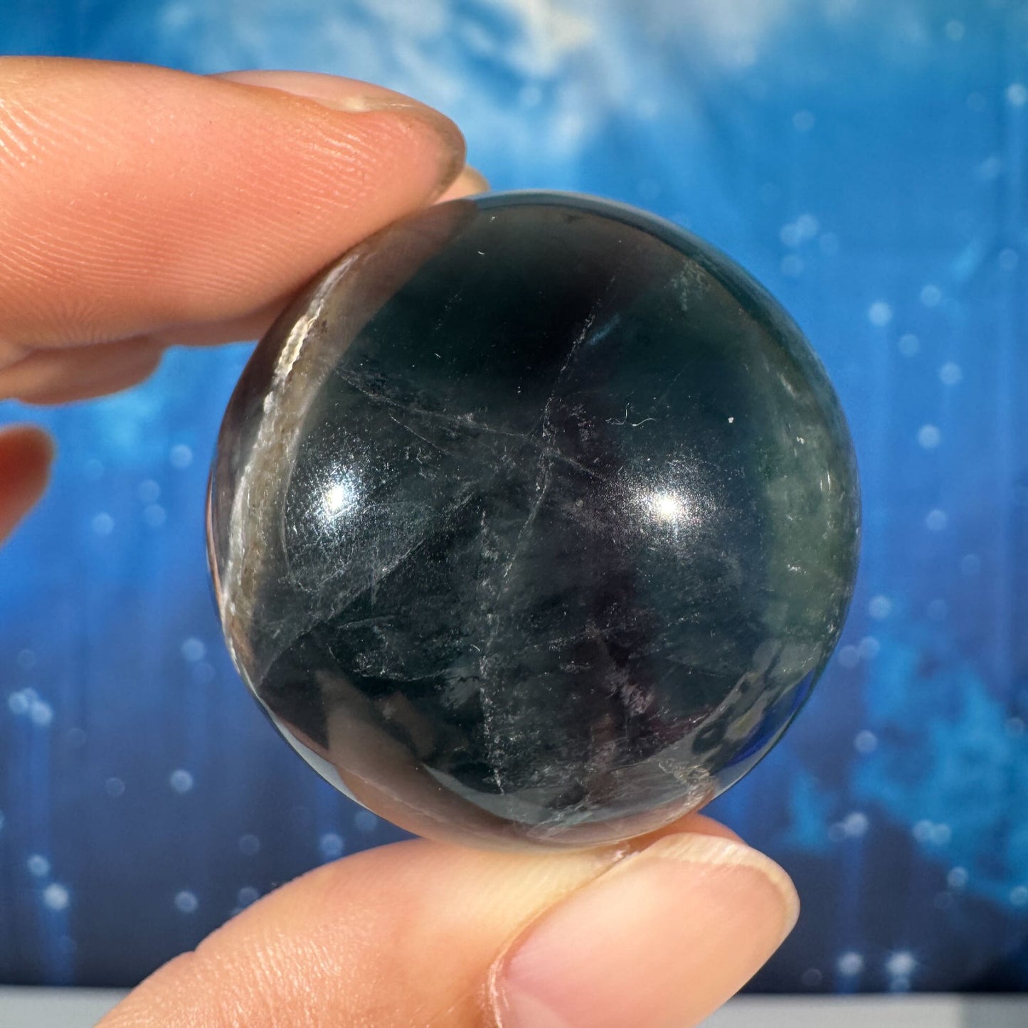 Rainbow Fluorite Sphere – 0.065 kg