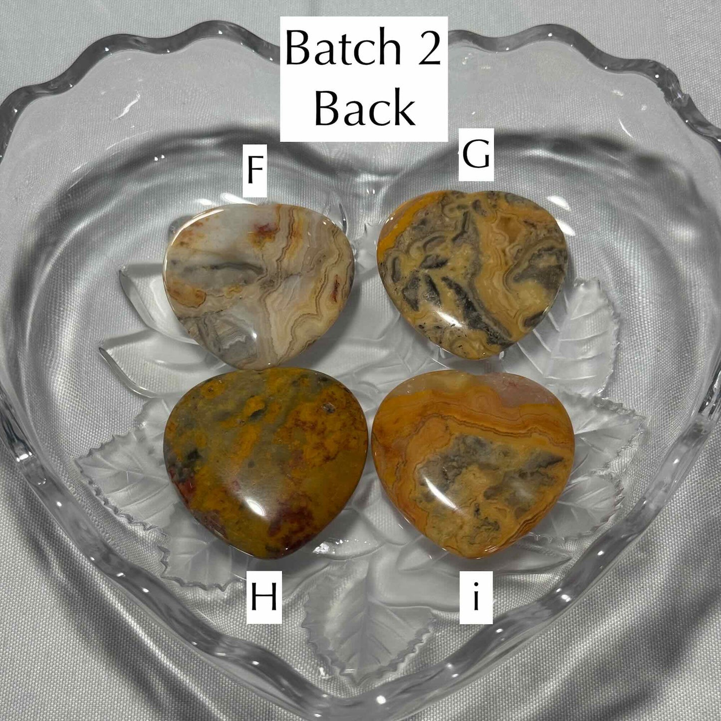 One (1) Crazy Lace Agate Heart Worry Stone – 0.017 kg