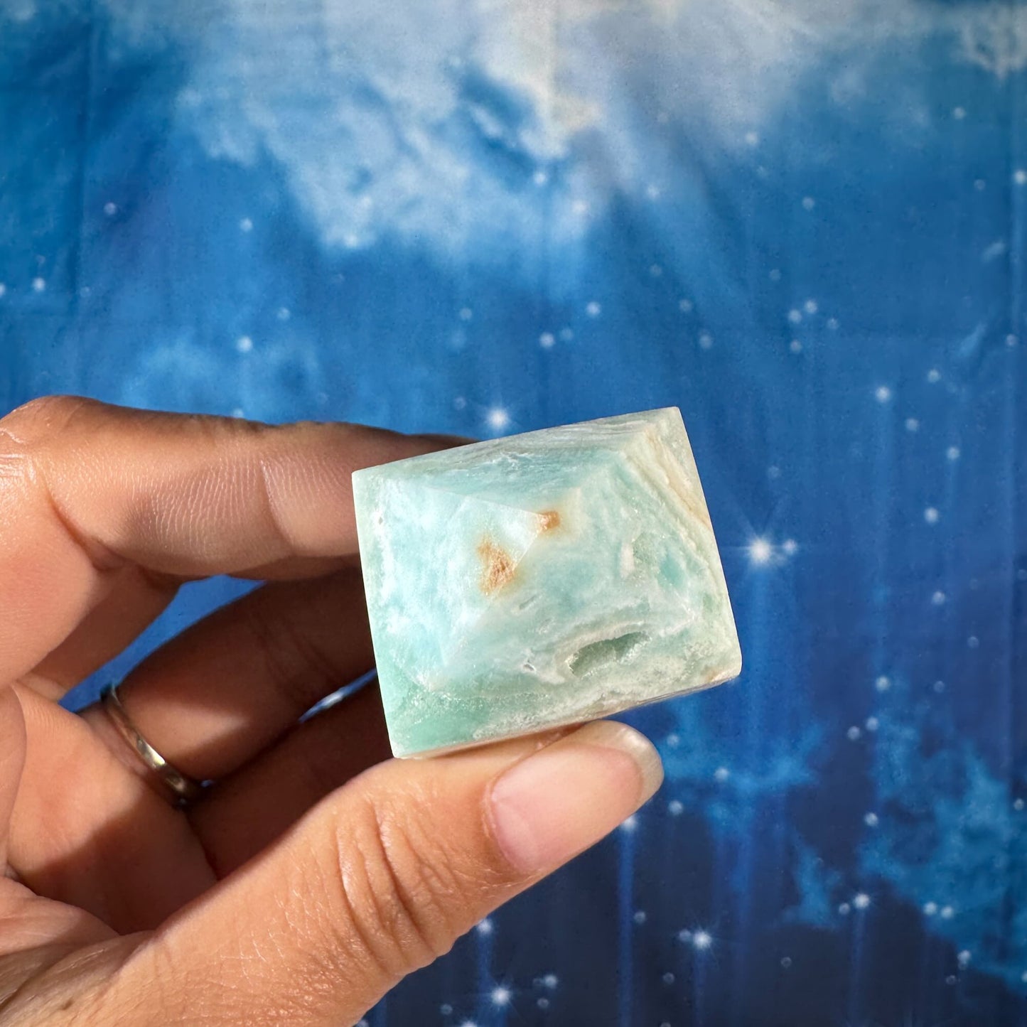 Blue Aragonite Point – 0.093 kg