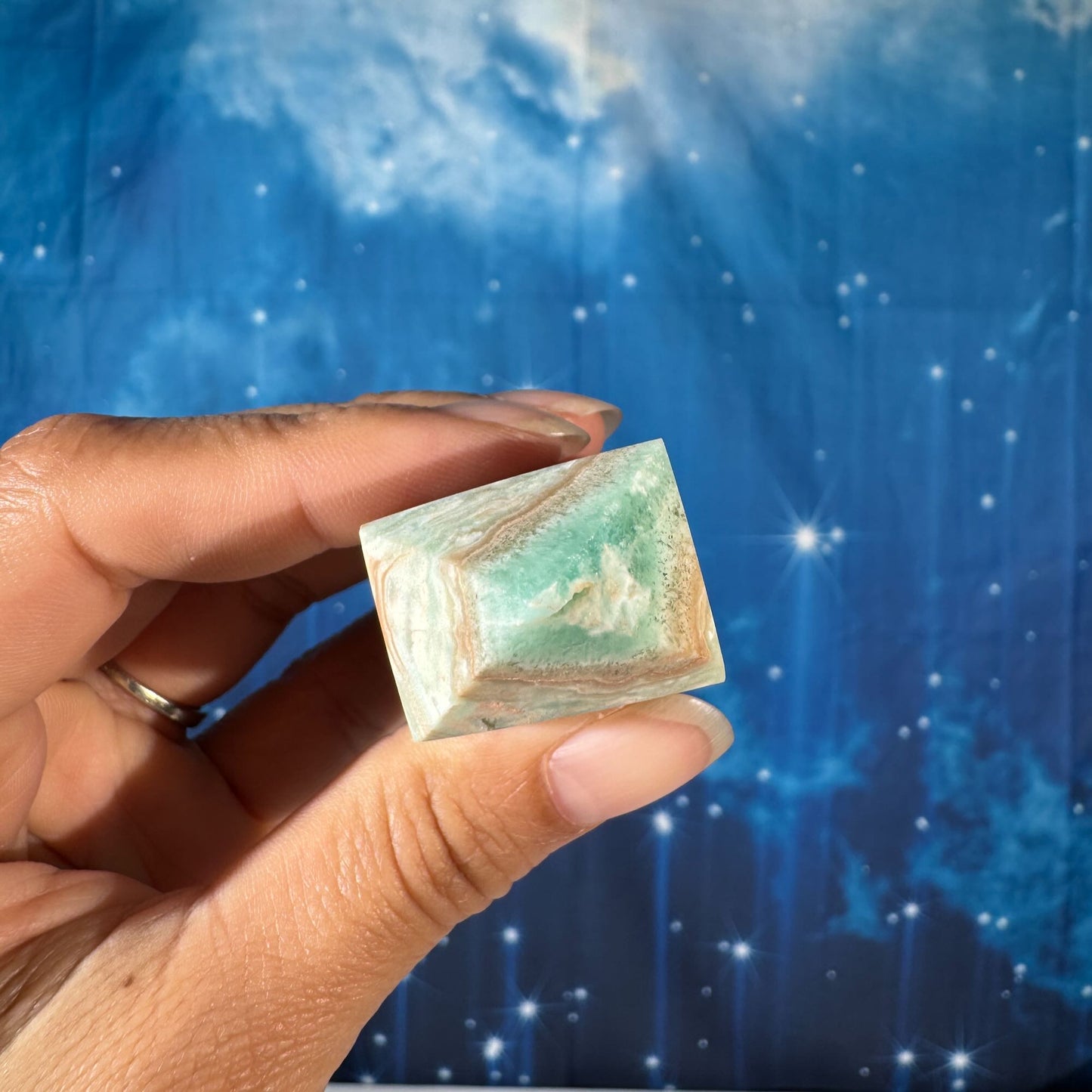 Blue Aragonite Point – 0.082 kg