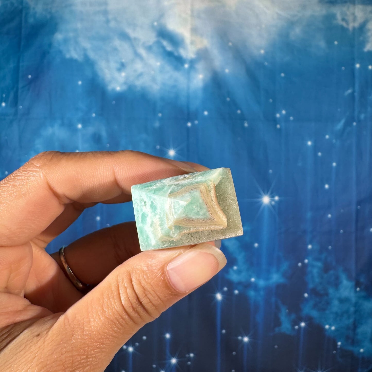 Blue Aragonite Point – 0.056 kg