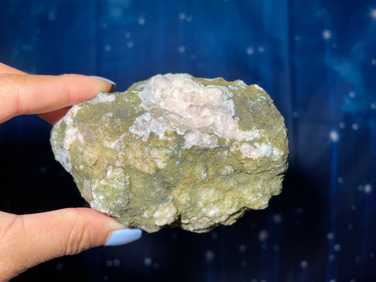 Unpolished Flower Agate slab | 4 1/8” long | 206 grams | matte look | NOT self-standing