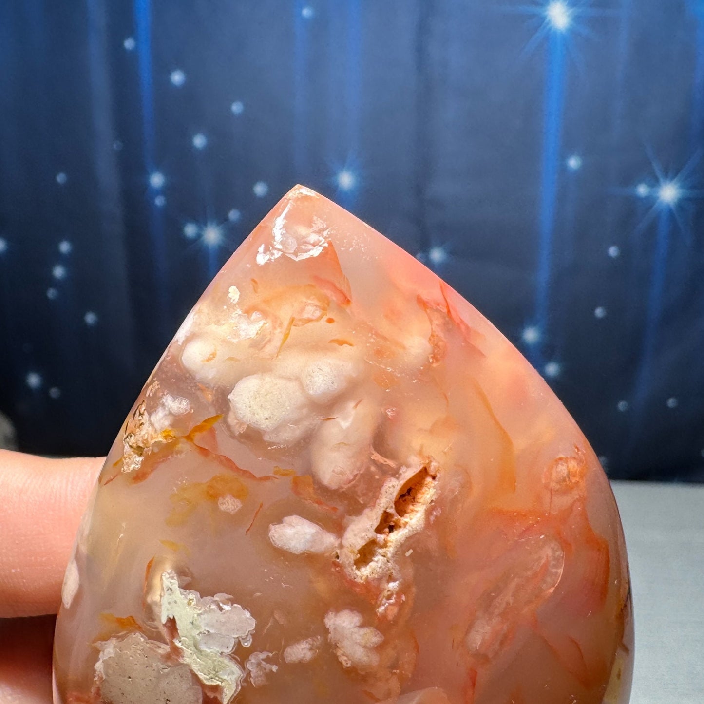 Flower Agate free form | 2 5/8" tall | 118 grams | gorgeous Flower Agate flame | red Flower Agate | pink Flower Agate | Tucson find